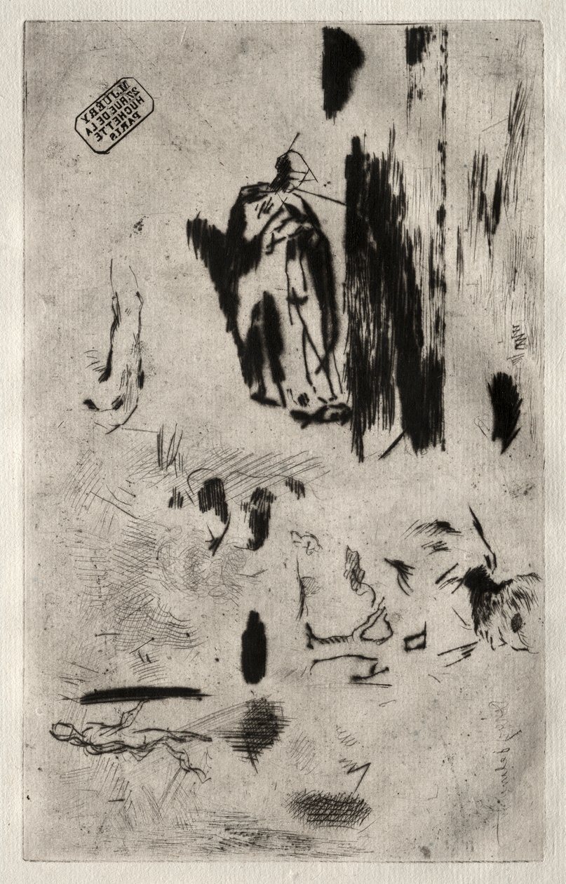 Talerz ze szkicami autorstwa Jean Francois Millet