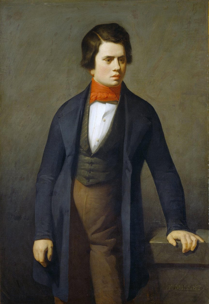 Portret Leconte de Lisle autorstwa Jean Francois Millet
