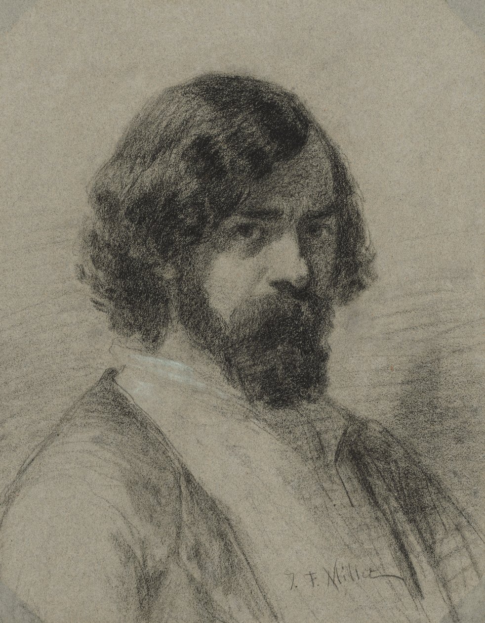 Portret Narcyza Virgila Diaz de la Peña, 1848. autorstwa Jean Francois Millet