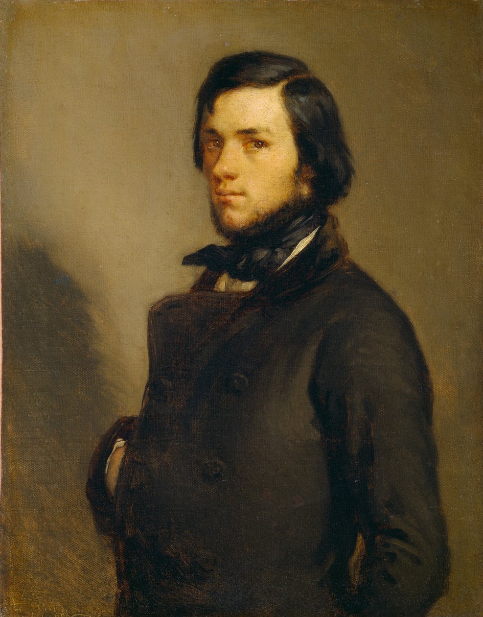 Portret mężczyzny autorstwa Jean Francois Millet
