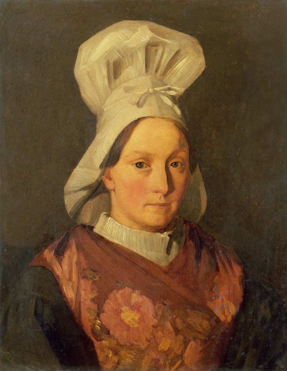 Portret siostry artysty Emily, ok. 1841-45 autorstwa Jean Francois Millet