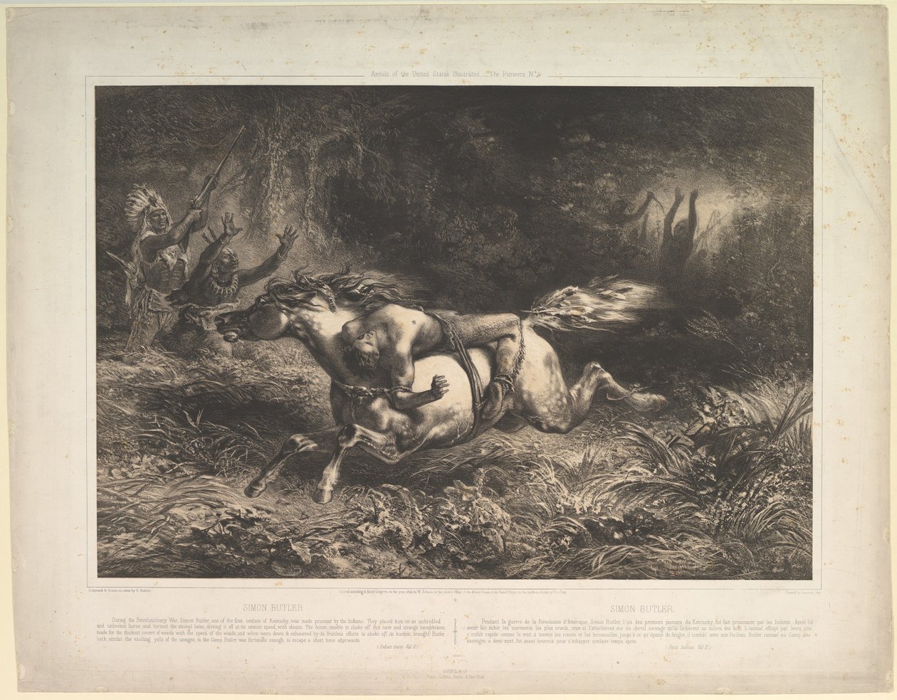Simon Butler Indian Trails, tom. II, 1852. autorstwa Jean Francois Millet