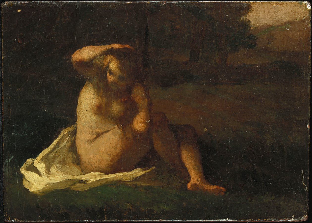 Kąpiący się autorstwa Jean Francois Millet