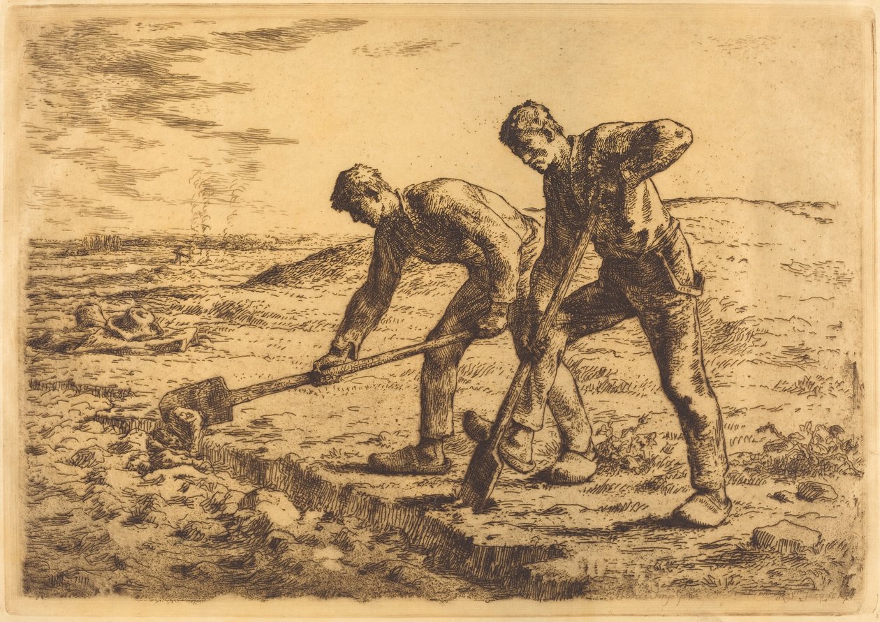 Kopacze (Les becheurs) autorstwa Jean Francois Millet