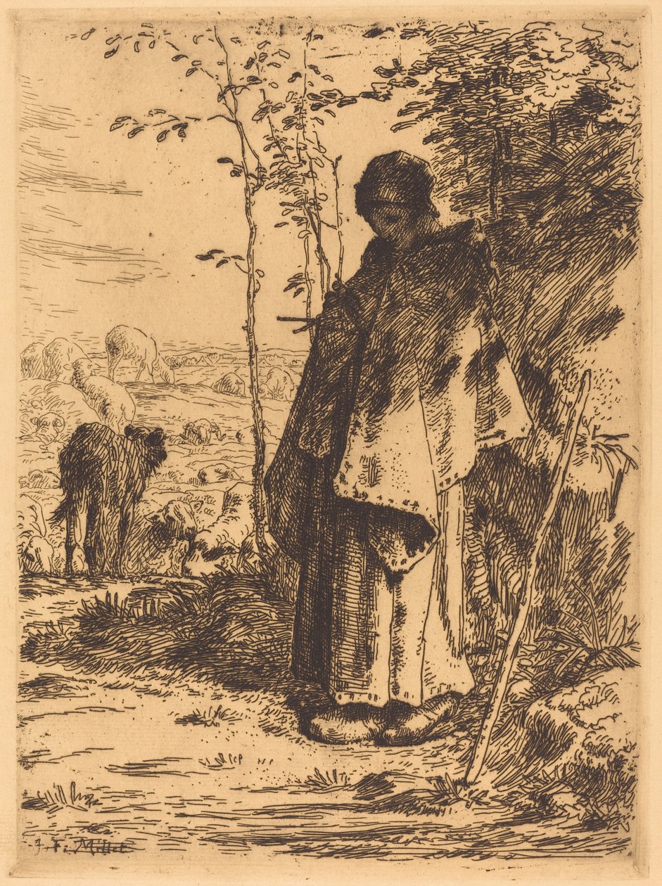 Wielka Pasterka (La grande bergere) autorstwa Jean Francois Millet