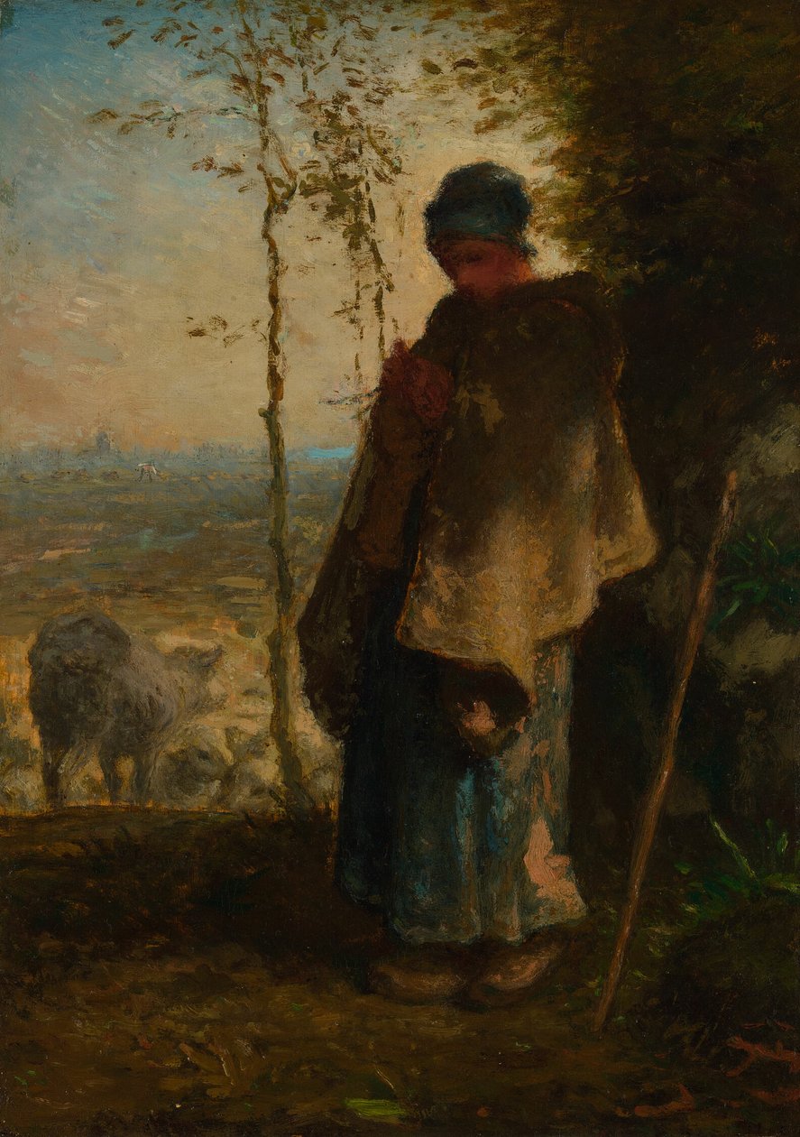 Mały pastuszek autorstwa Jean Francois Millet