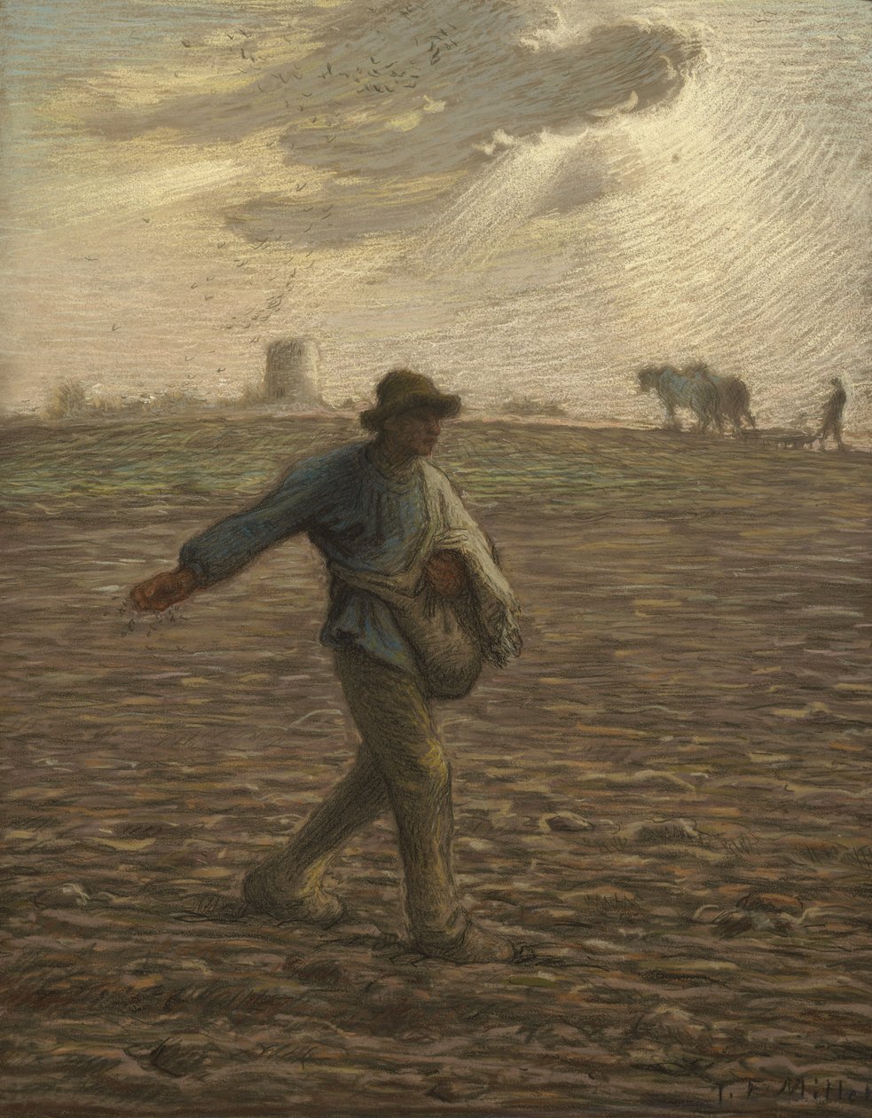 Siewca, ok.1865 autorstwa Jean Francois Millet