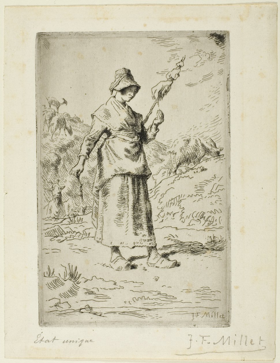Spinner autorstwa Jean Francois Millet