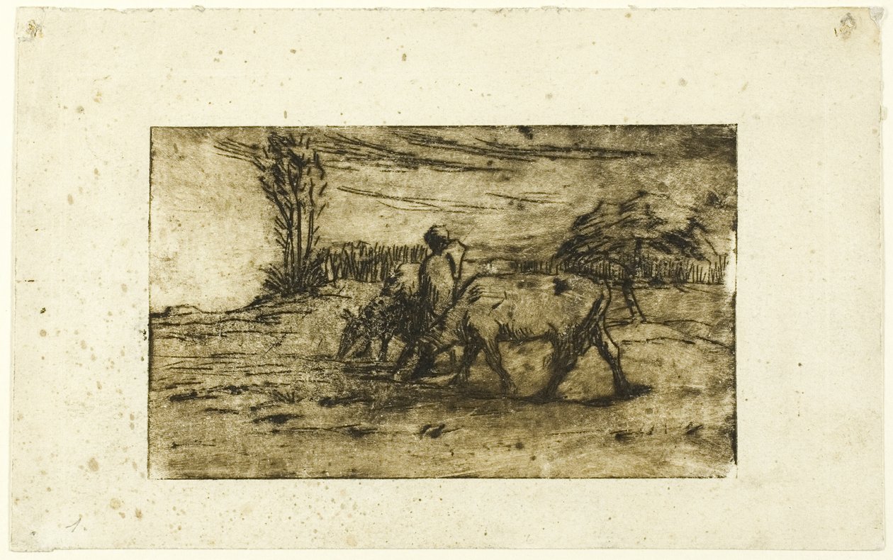 Dwie krowy autorstwa Jean Francois Millet