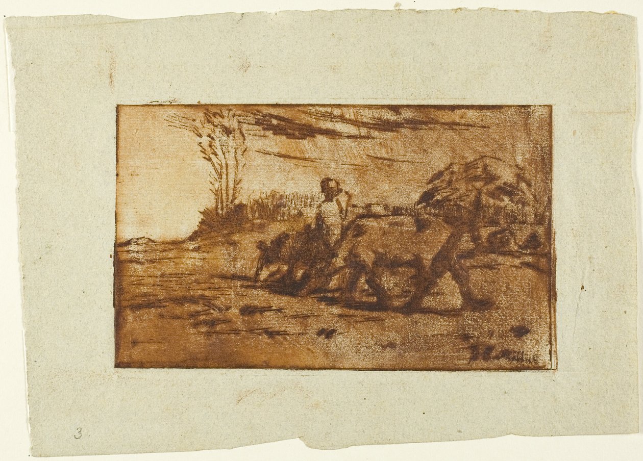 Dwie krowy autorstwa Jean Francois Millet