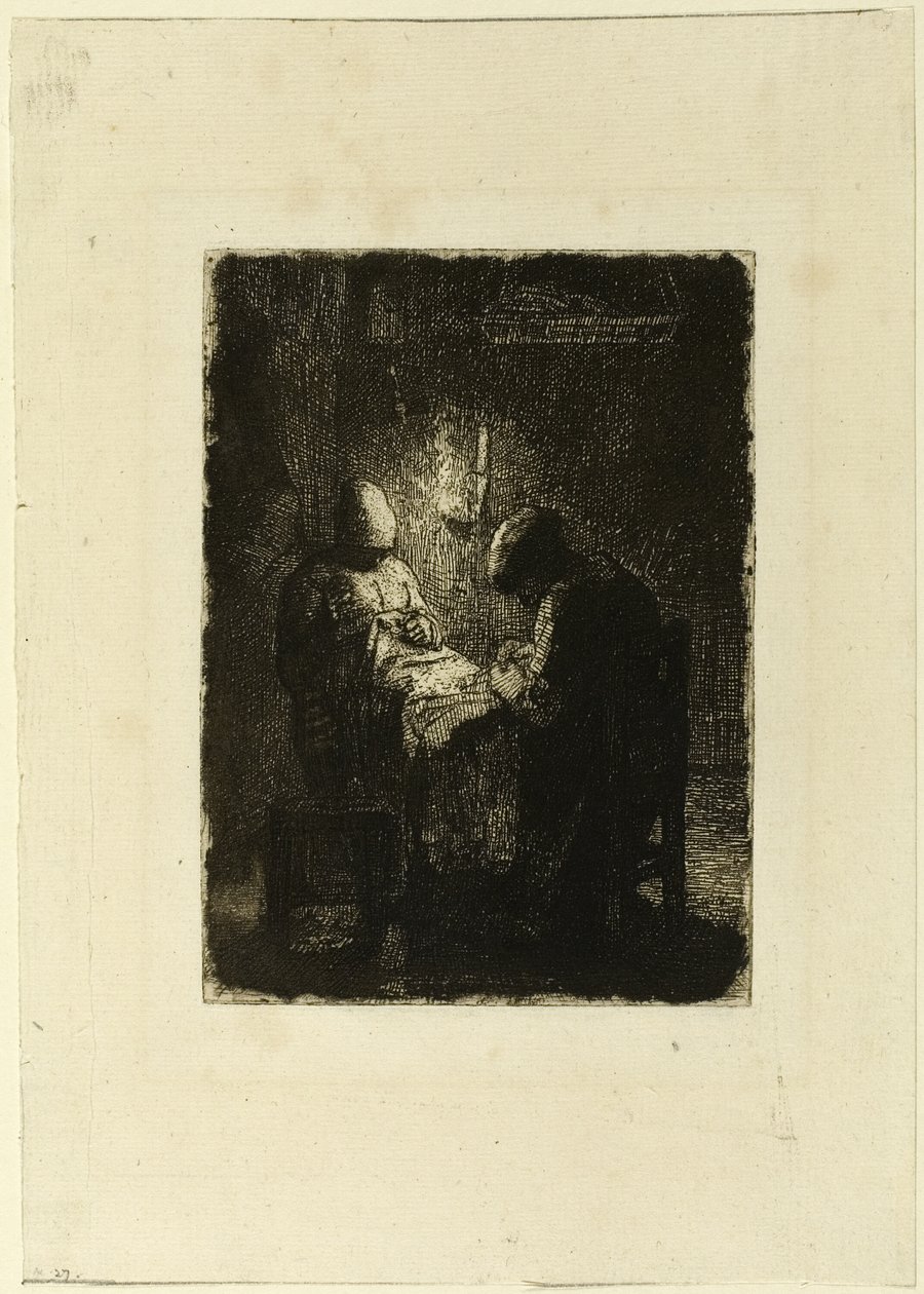Czuwanie autorstwa Jean Francois Millet