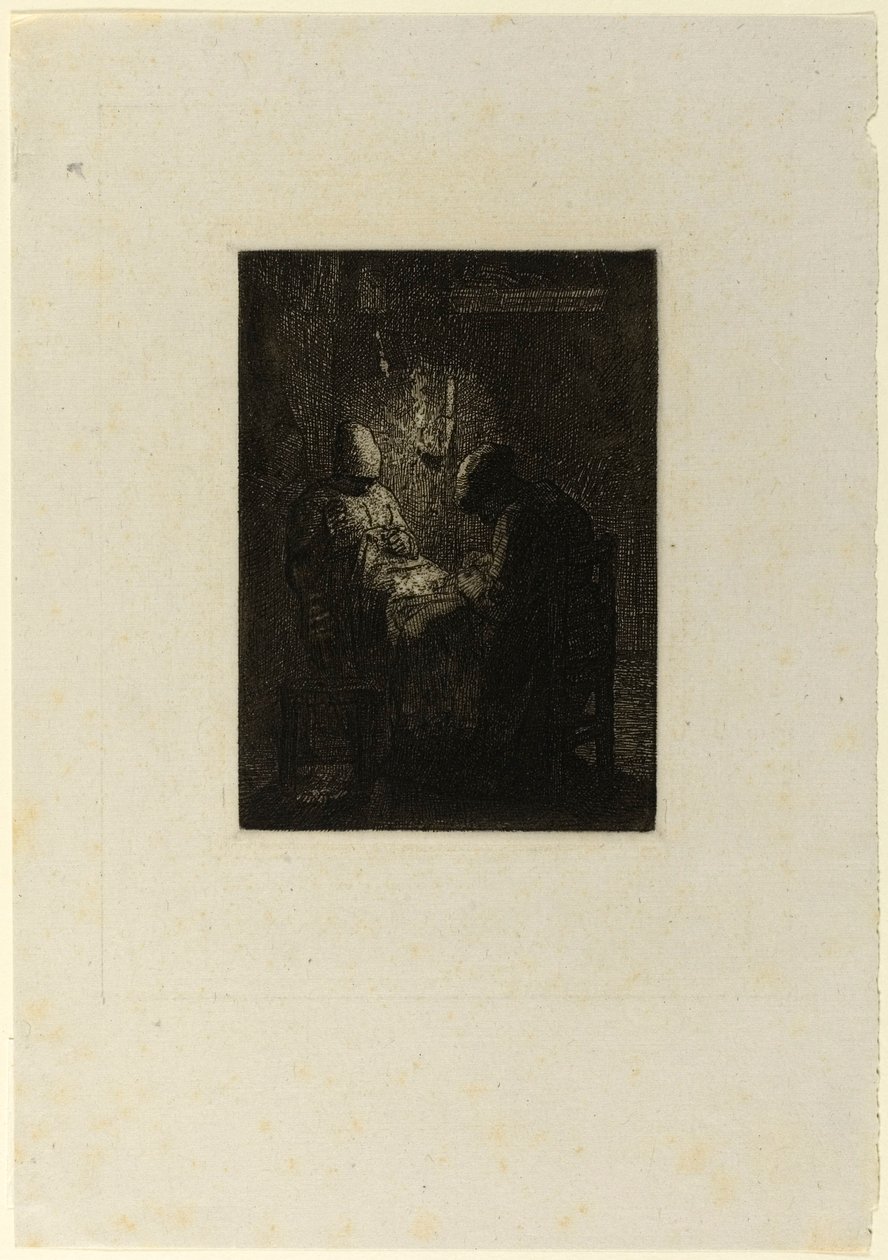 Czuwanie autorstwa Jean Francois Millet