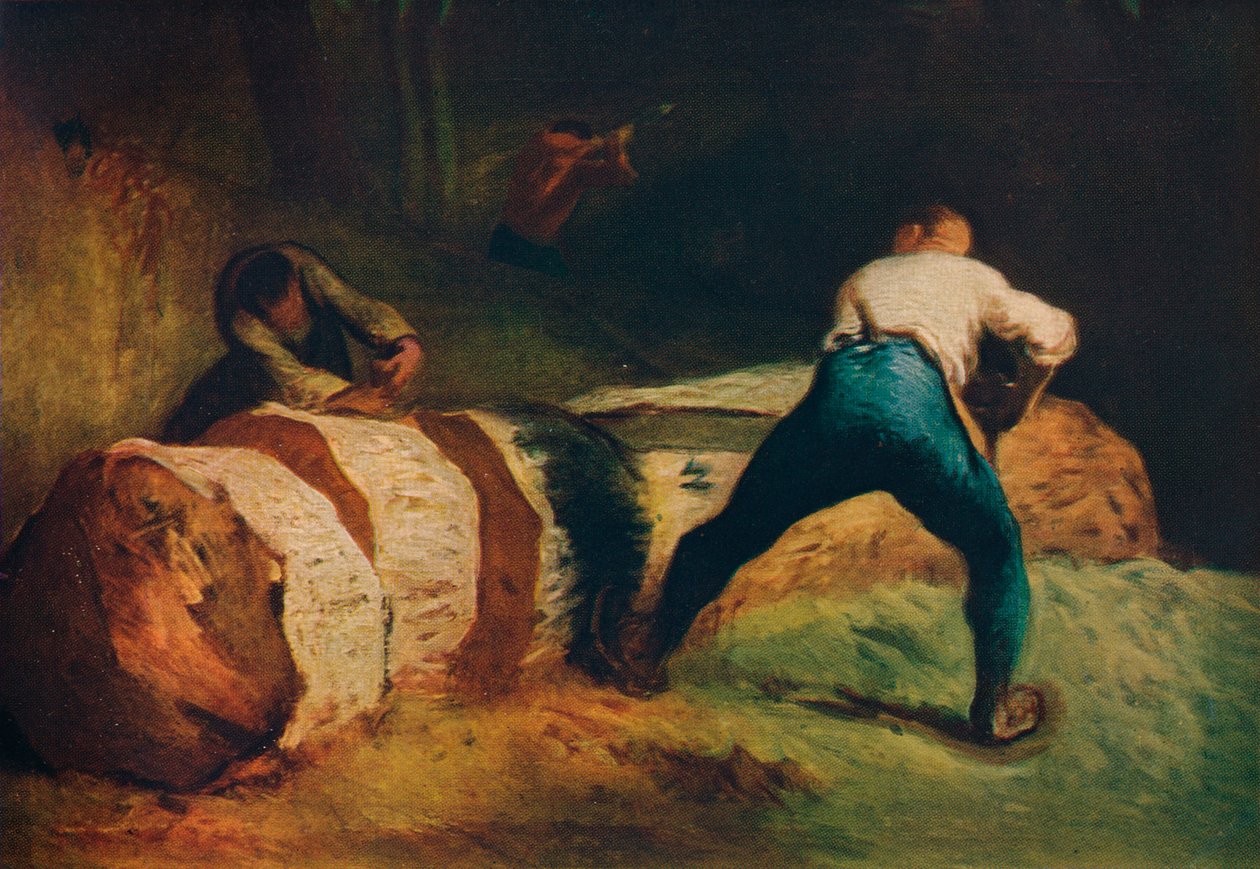 The Wood Sawyers, Les scieurs de long, c1850, 1911 autorstwa Jean Francois Millet