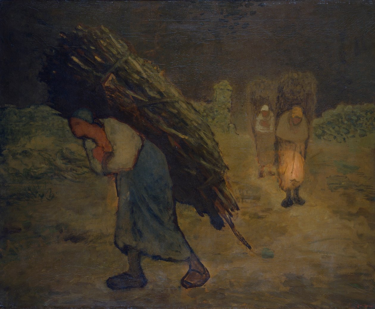 „Zima - Zbieracze pedałów”, 1868-75 autorstwa Jean Francois Millet