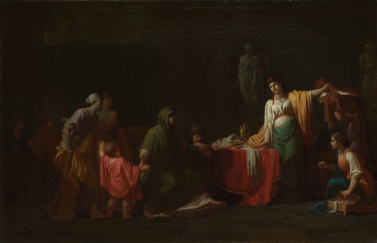 Kornelia, Matka Gracchi, 1781 autorstwa Jean François Pierre Peyron