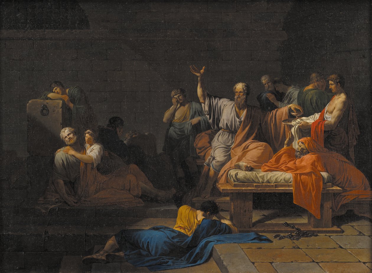 Śmierć Sokratesa autorstwa Jean François Pierre Peyron