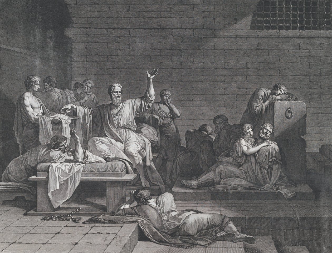 Śmierć Sokratesa, 1790. autorstwa Jean François Pierre Peyron