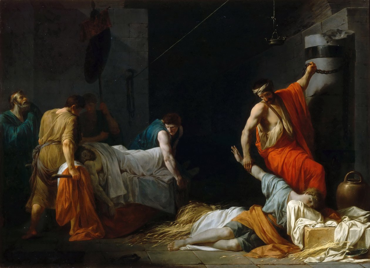 Pogrzeb Miltiadesa autorstwa Jean François Pierre Peyron