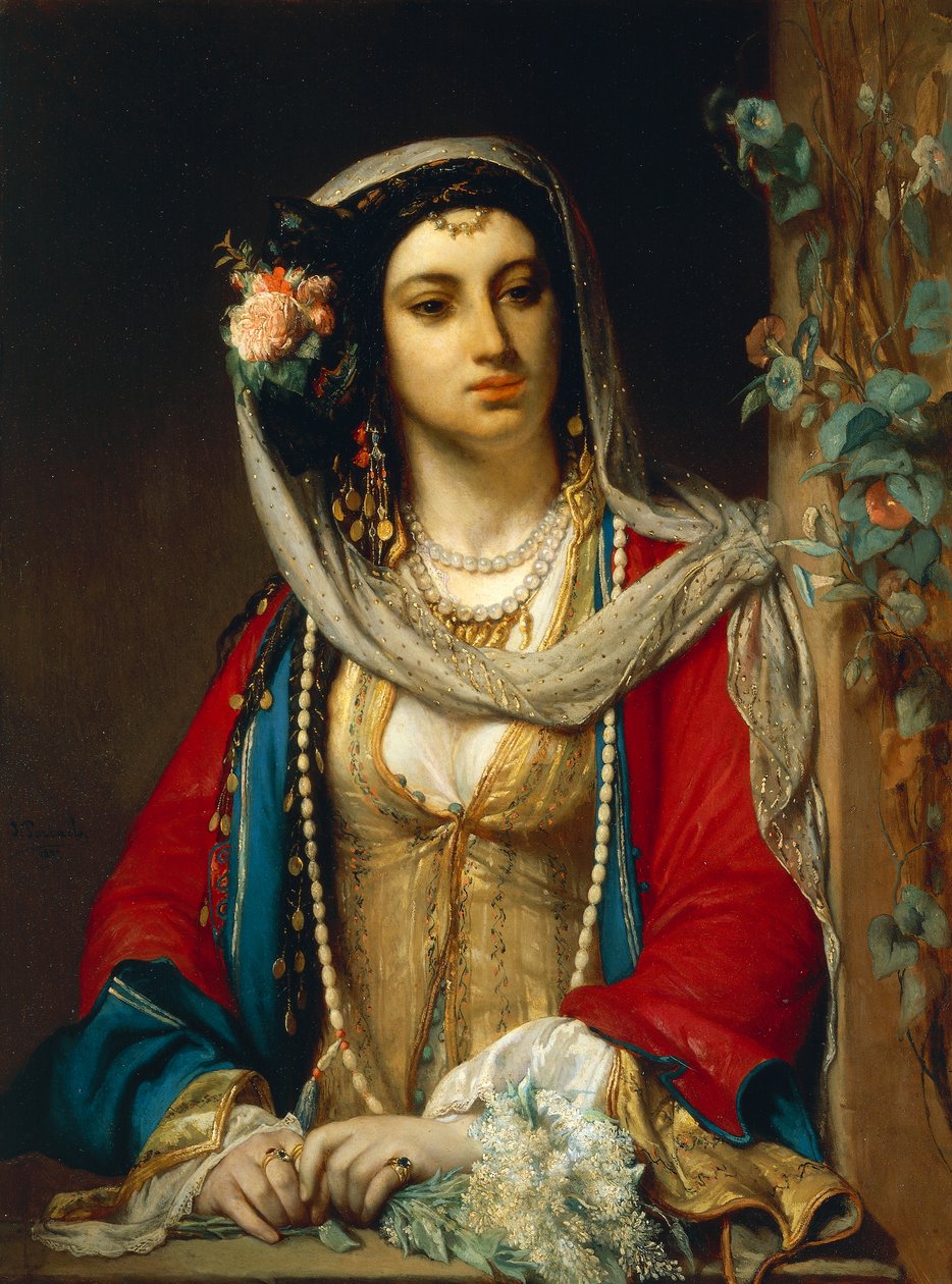 Żydówka z Kairu (olej na płótnie) autorstwa Jean Francois Portaels