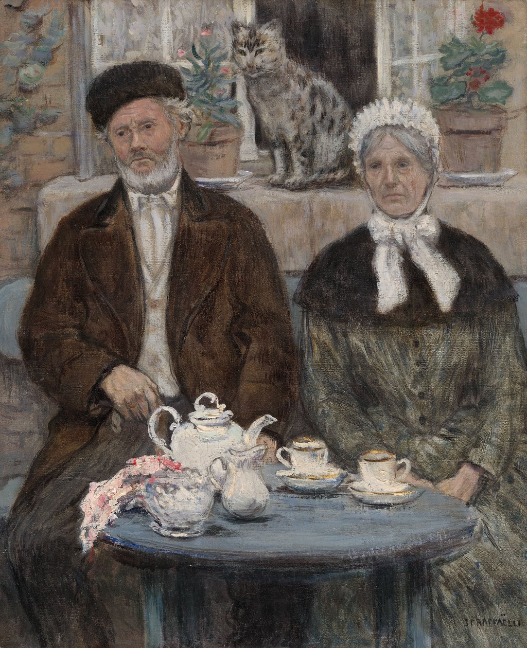 Podwieczorek autorstwa Jean Francois Raffaelli