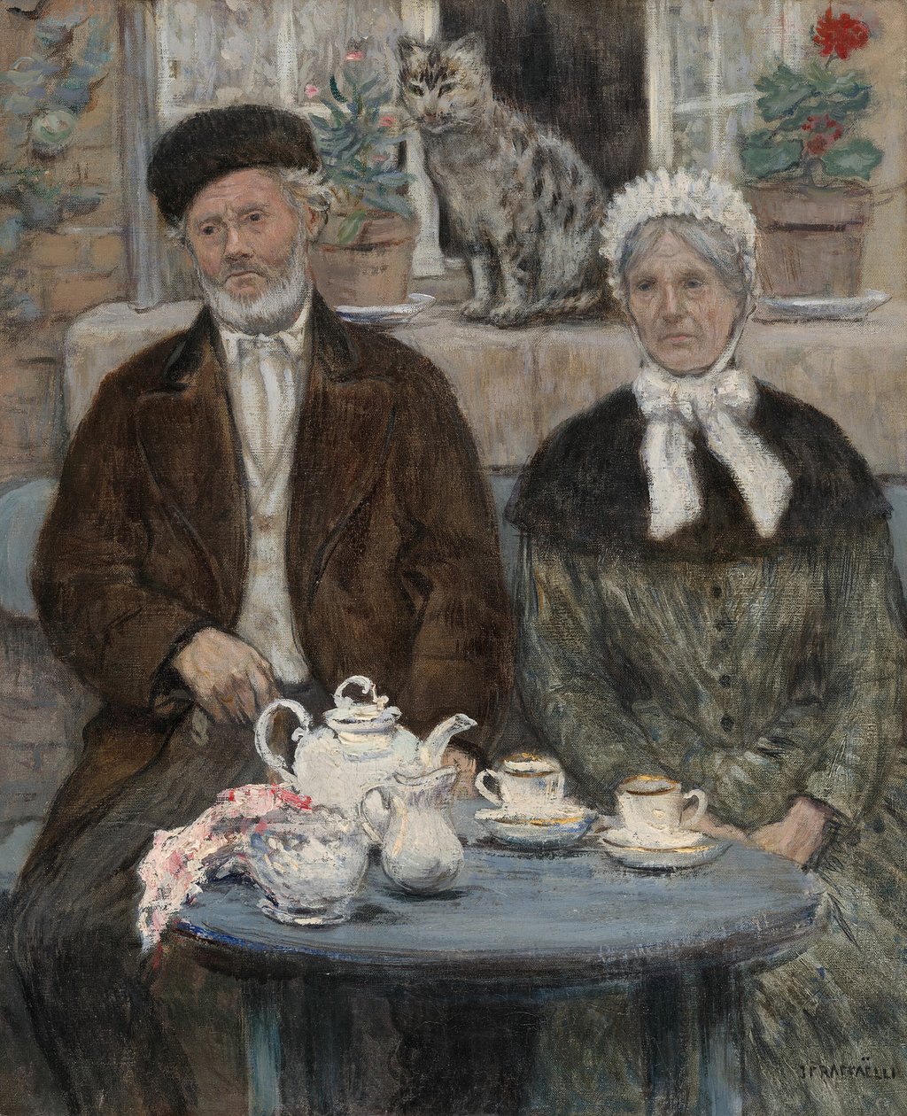 Podwieczorek, ok. godz. 1880. autorstwa Jean Francois Raffaelli
