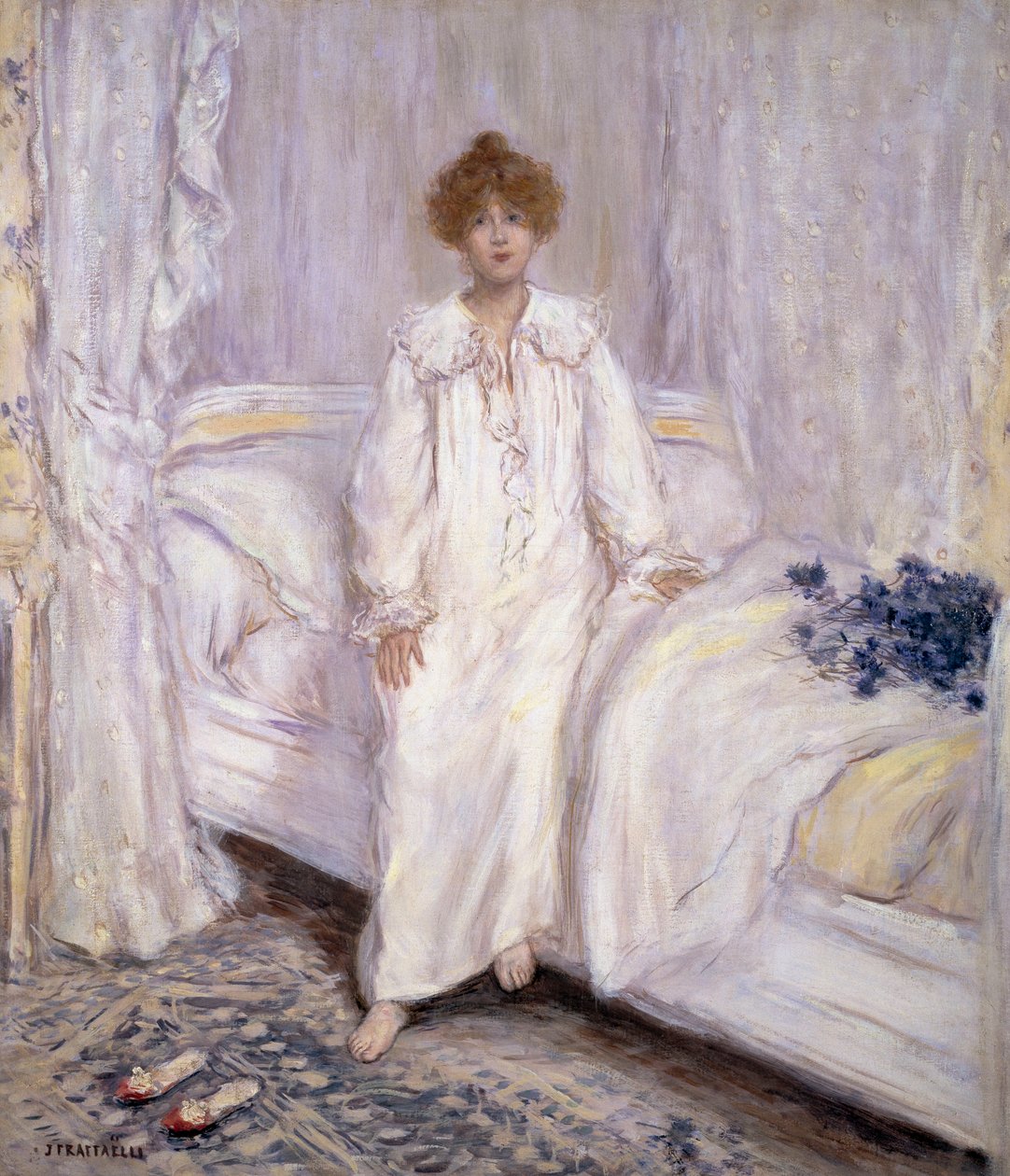 Przebudzenie, 1885-95 autorstwa Jean Francois Raffaelli