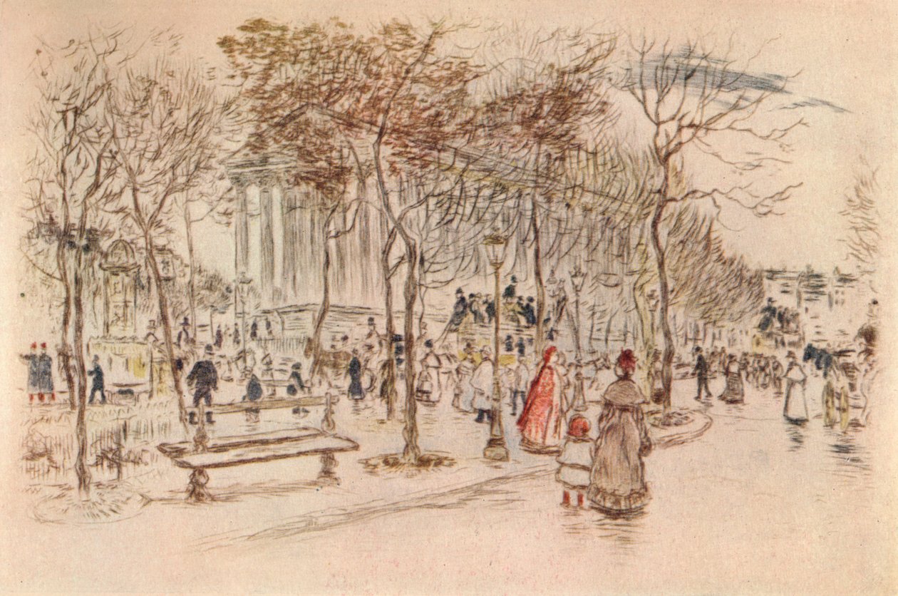 Place de la Madeleine, 1915 autorstwa Jean Francois Raffaelli