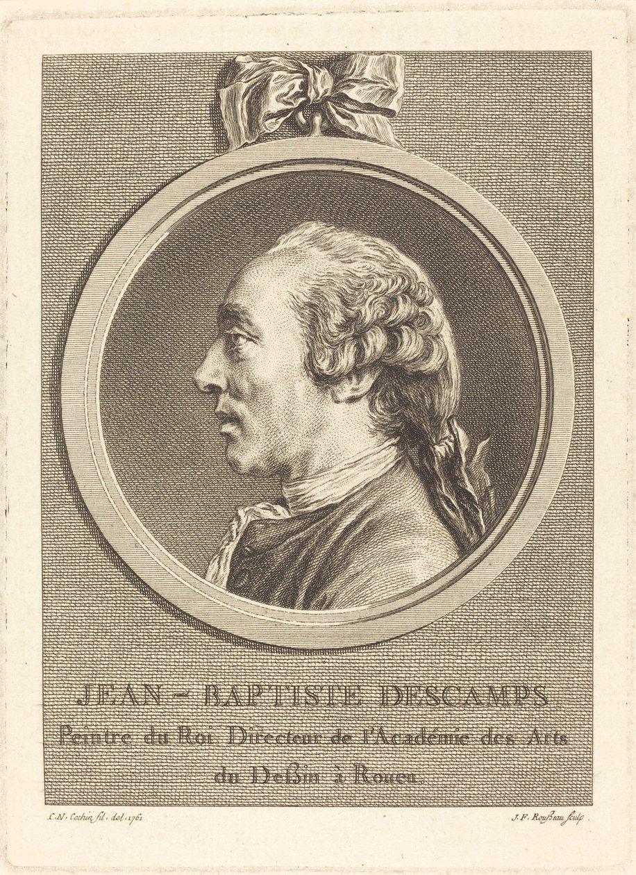 Jean-Baptiste Descamps autorstwa Jean Francois Rousseau