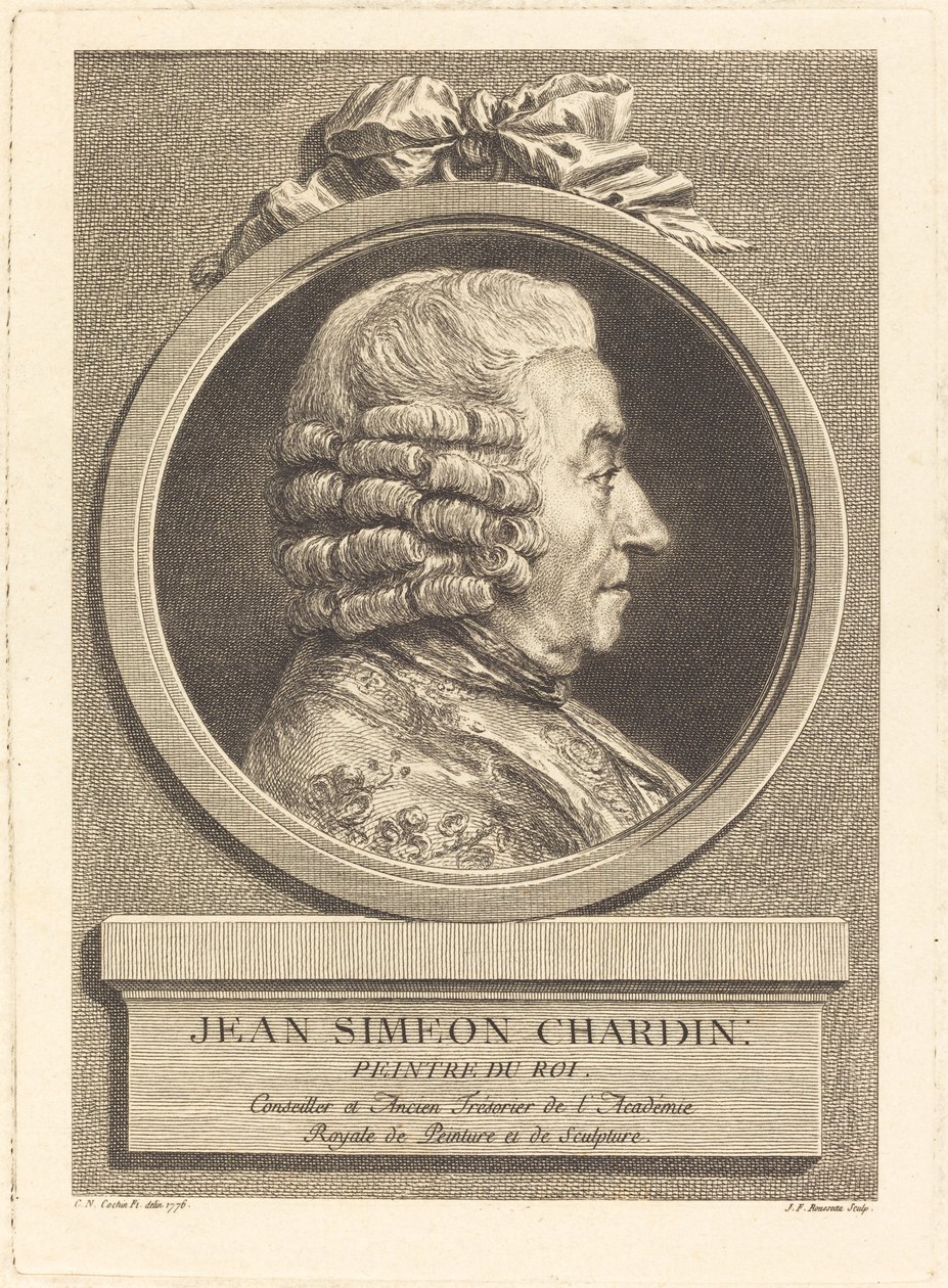 Jean Baptiste Simeon Chardin autorstwa Jean Francois Rousseau