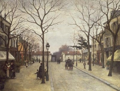 Paryż, prawdopodobnie Porte de Clichy autorstwa Jean Francois Taelemans