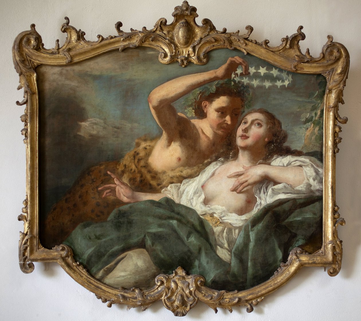 Bachus i Ariane. Obraz Jeana Francois de Troy (1679-1752). olej na płótnie autorstwa Jean François de Troy