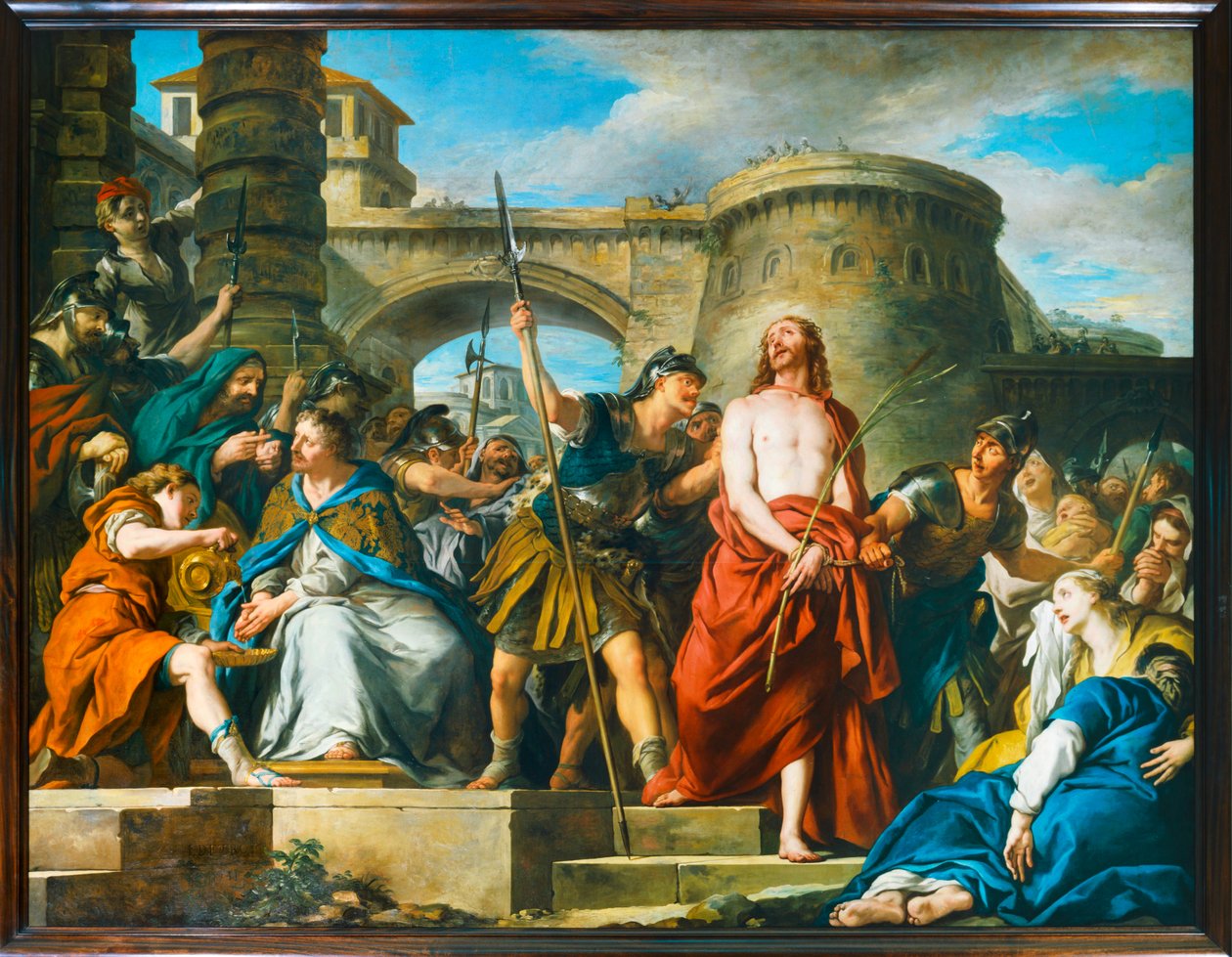 Le Christ devant Pilate - Chrystus przed Piłatem ... autorstwa Jean François de Troy