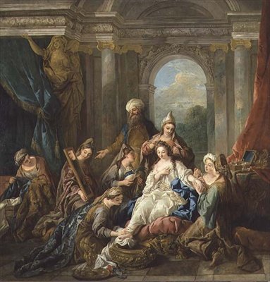 Toaleta Estery autorstwa Jean François de Troy