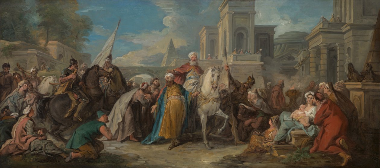 Triumf Mardocheusza, ok. 1736 (olej na płótnie) autorstwa Jean François de Troy