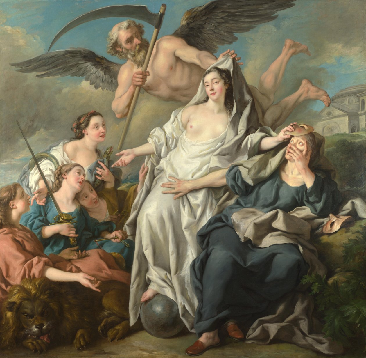 Czas odsłaniający prawdę autorstwa Jean François de Troy