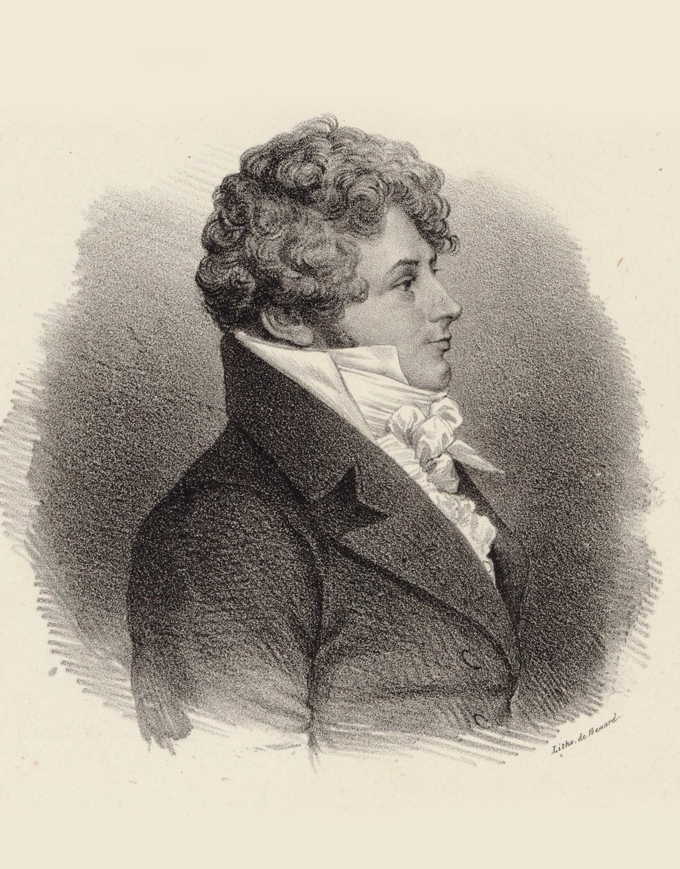 Portret pianisty i kompozytora Daniela Steibelta 1765-1823 , 1834. autorstwa Jean François Benard