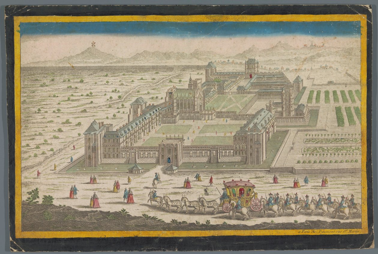 Widok na Château de Vincennes autorstwa Jean François Daumont