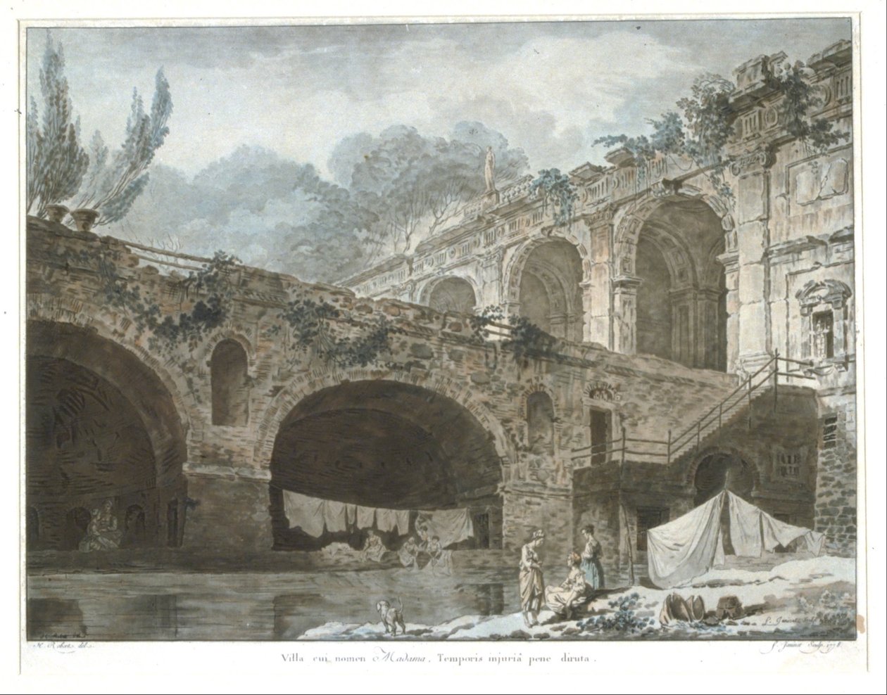 La Villa Madama autorstwa Jean Francois Janinet