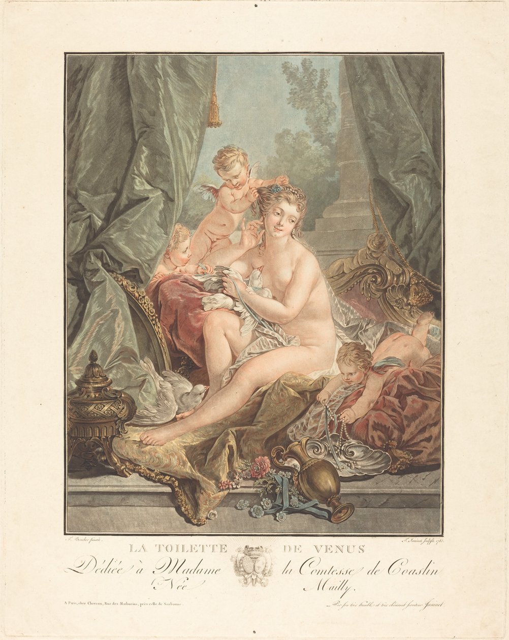 Toaleta Wenus autorstwa Jean François Janinet after François Boucher