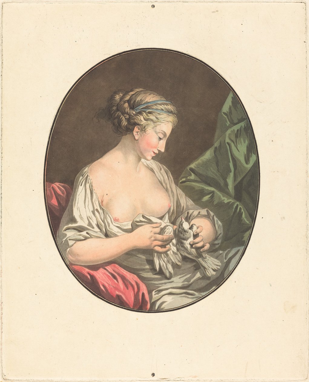 Wenus z gołębiami autorstwa Jean François Janinet after Jean Jacques François Le Barbier I