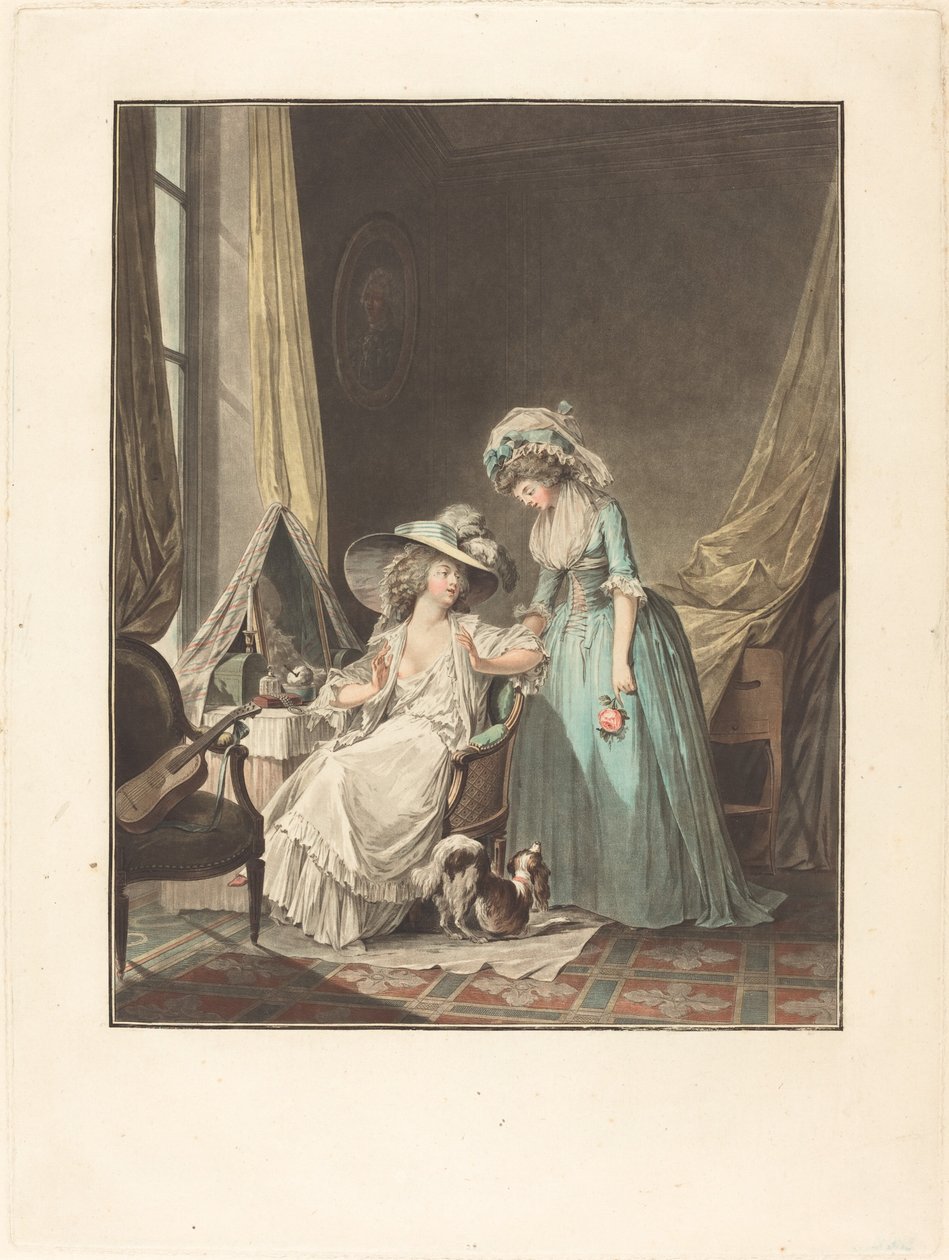 Trudna spowiedź autorstwa Jean François Janinet after Nicolas Lavreince