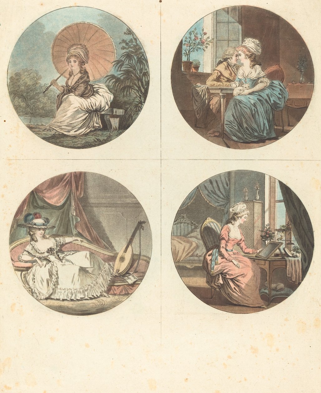 Godziny dnia autorstwa Jean François Janinet after Nicolas Lavreince