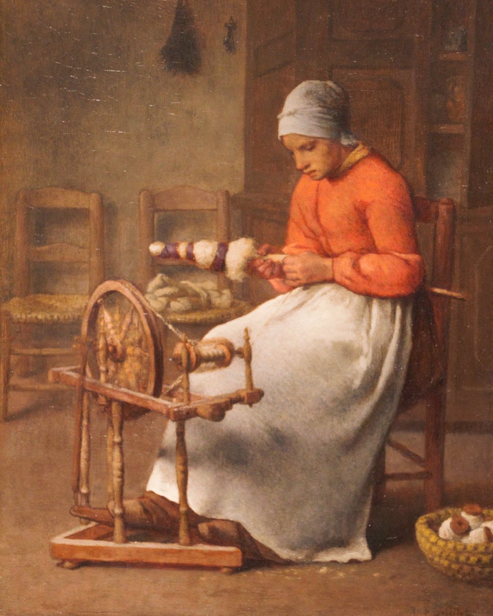 Kobieta wirująca autorstwa Jean Francois Millet