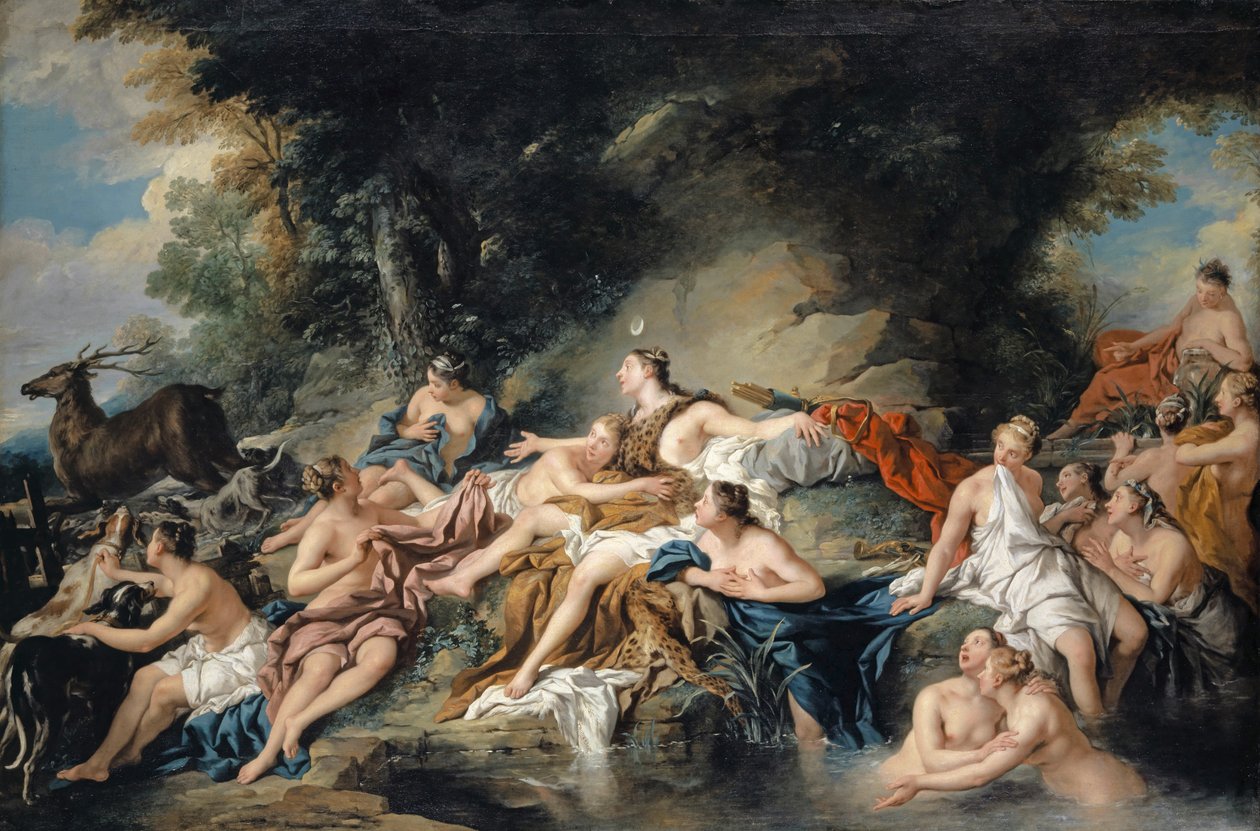 Diana i Akteon, 1734 autorstwa Jean François de Troy