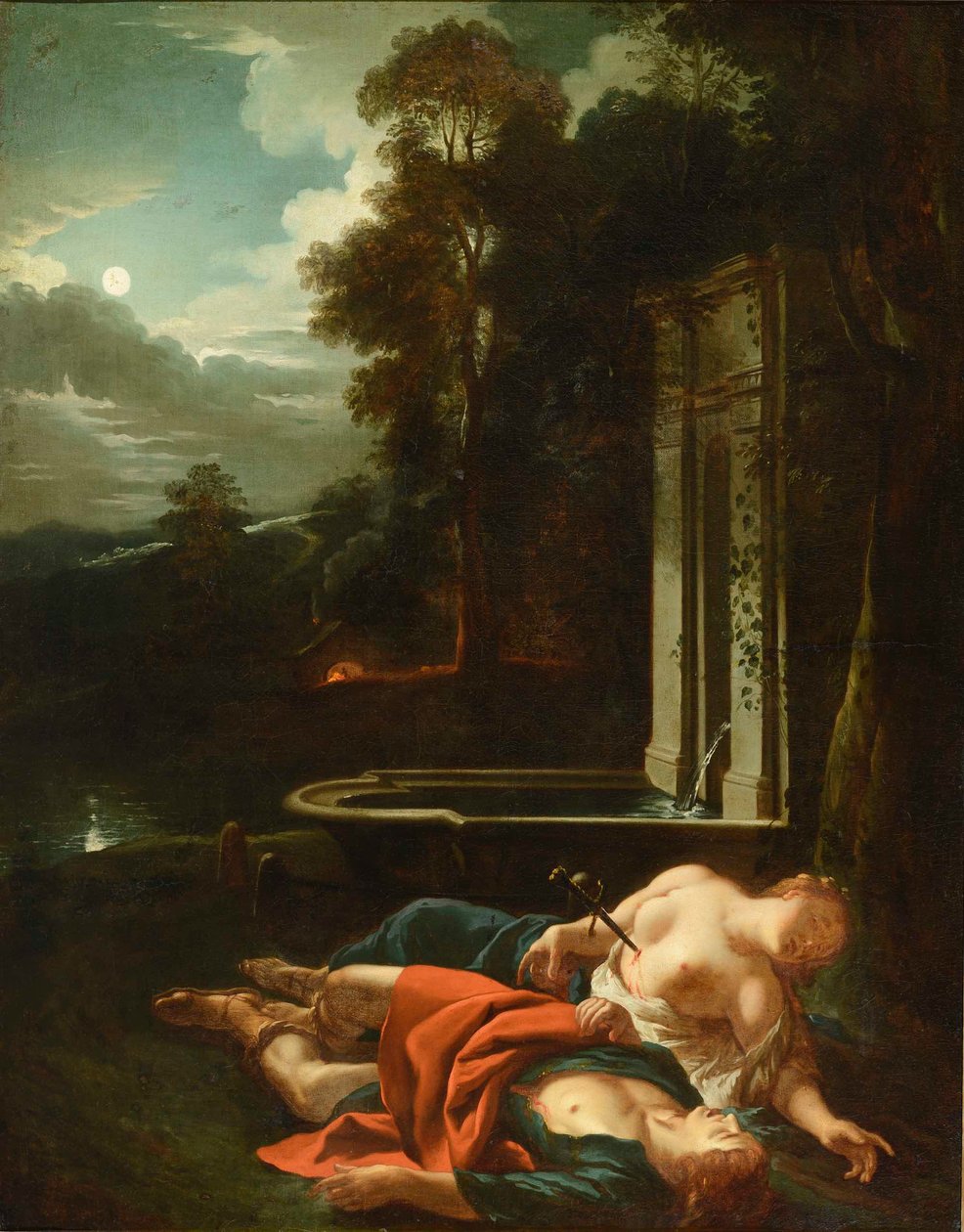 Francuski:  Pyrame et Thisbé autorstwa Jean François de Troy