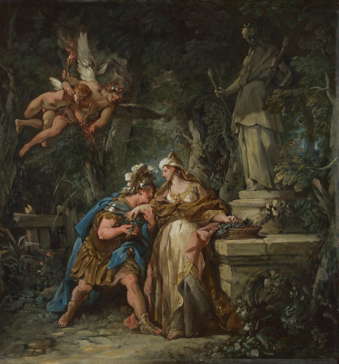 Jason przysięga Medei wieczne przywiązanie, 1743 autorstwa Jean François de Troy