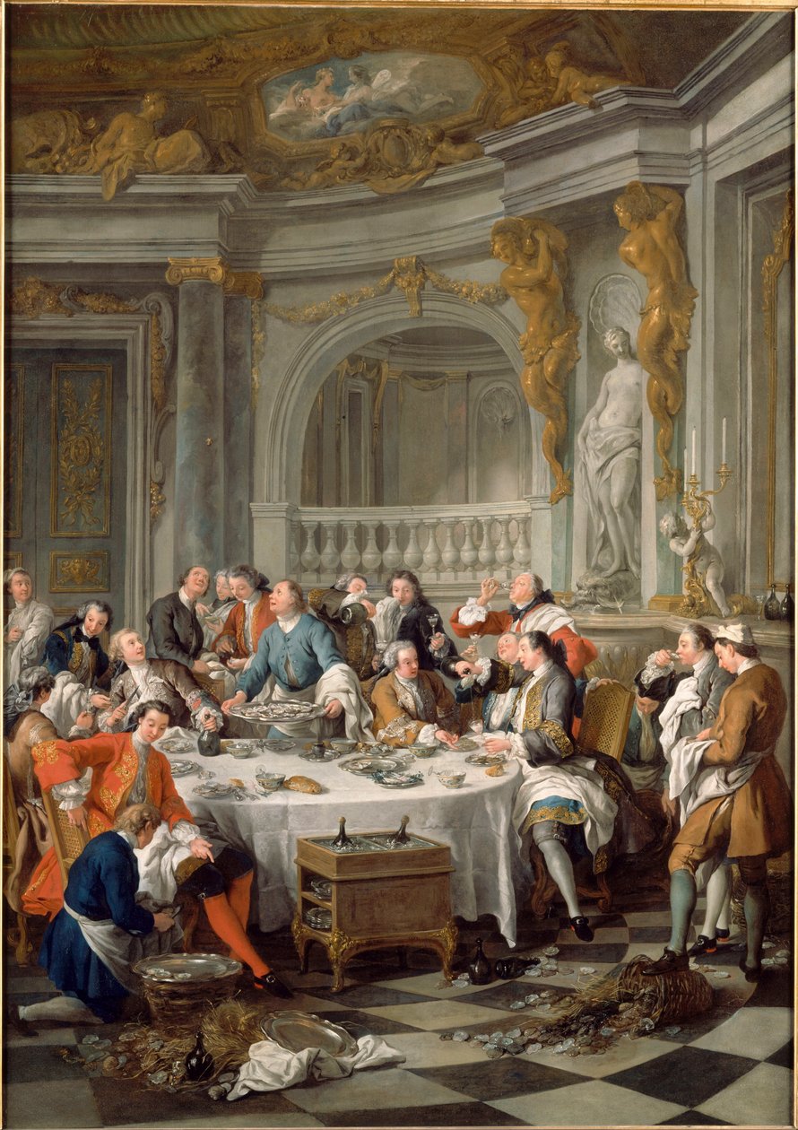 Lunch z ostrygami autorstwa Jean François de Troy