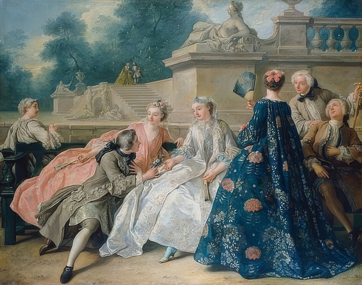 Deklaracja miłości. 1731 autorstwa Jean François de Troy