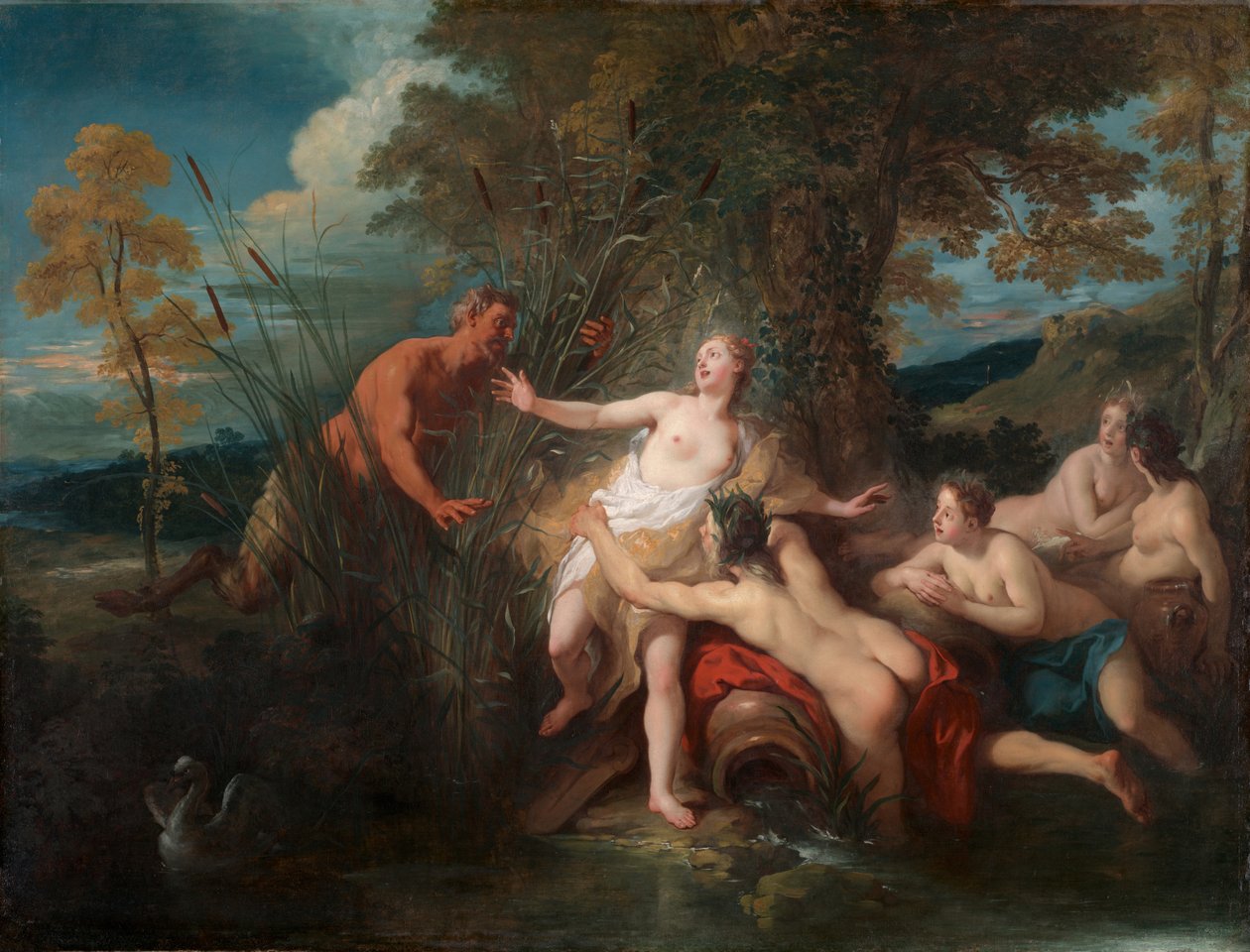 Pan i Syrinx, 1720 autorstwa Jean François de Troy