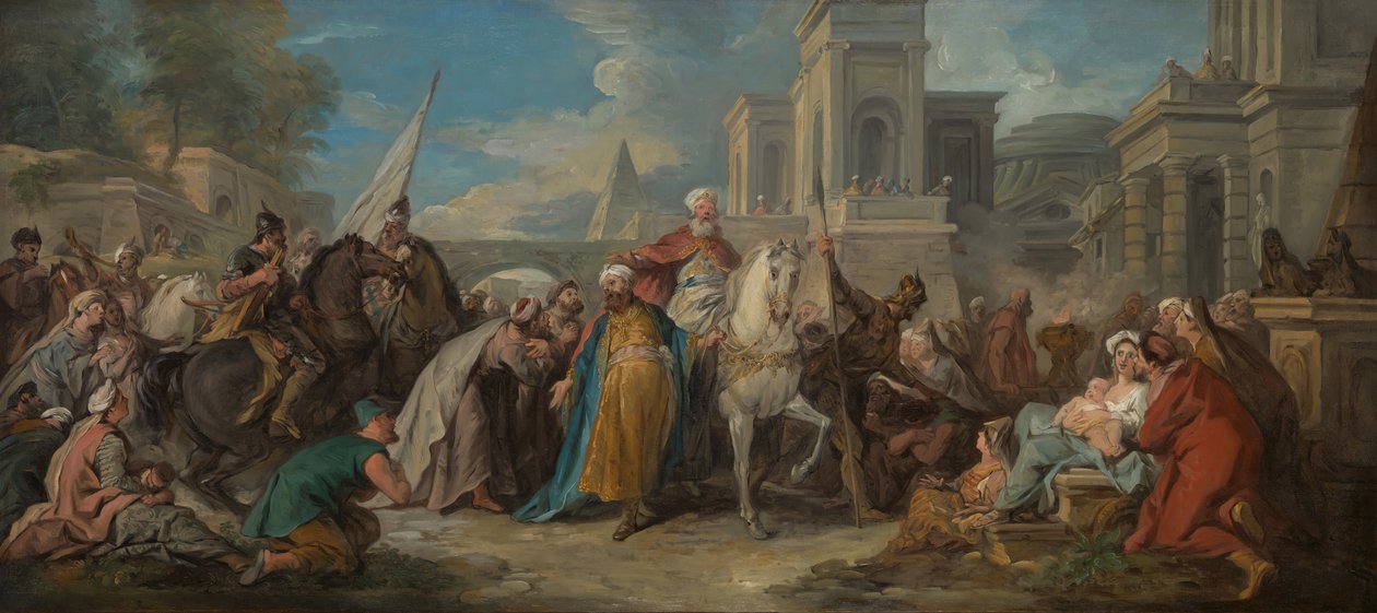 Triumf Mardocheusza, ca. 1736. autorstwa Jean François de Troy